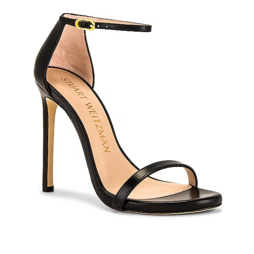 Nudist Heel Black Stuart Weitzman Sz 39